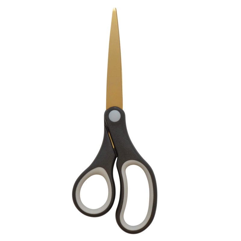 Westcott 55847 8-Inch Titanium-Bonded Scissors For Office and Home, Black/Gold, 2 Pack - Image 4